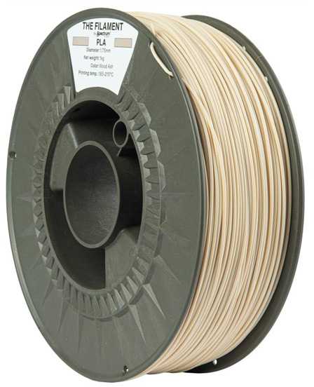 Spectrum The Filament filamentas PLA 1000g, medžio pelenai