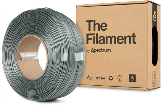 Spectrum PETG plastikas 1.75mm 1kg - Sidabrinis Aliuminio