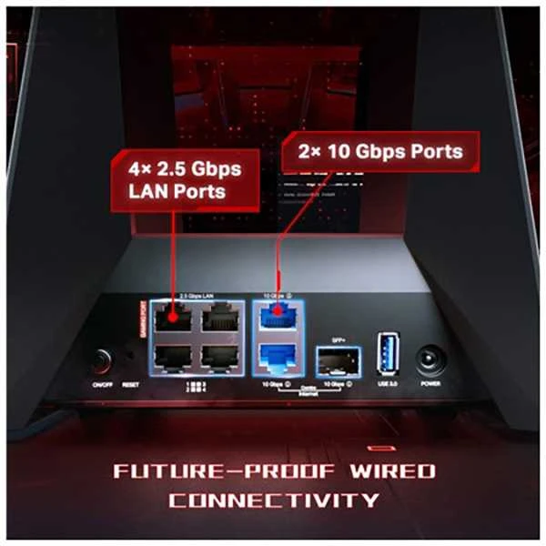 TP-LINK | BE19000 Tri Band Wi-Fi 7 Gaming Maršrutizatorius | Archer GE800 | 802.11be | 1376 Mbit/s | Ethernet LAN (RJ-45) jungtys 1 | Mesh Support No | MU-MiMO No | No mobile broadband