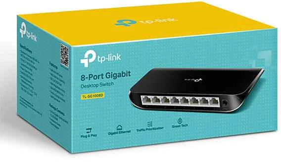 Šakotuvas TP-LINK 8 prievadų gigabito komutatorius