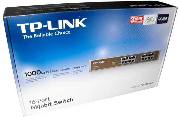 Šakotuvas TP-LINK 16 port Gigab. ECO-Switch 19in