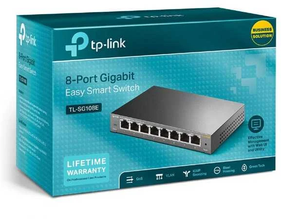 Šakotuvas Komutatorius TP-Link / TL-SG108E