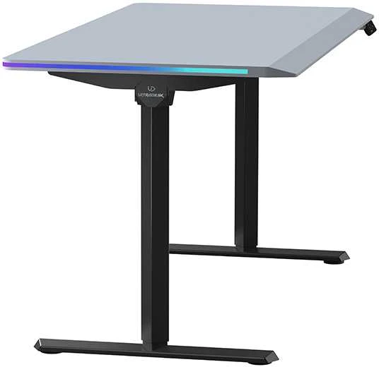 ULTRADESK QUEST žaidimų stalas, 140x70cm, 72-120cm, juoda-kamuolys