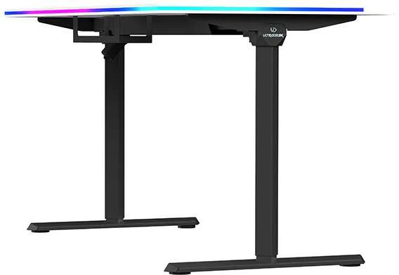 ULTRADESK QUEST žaidimų stalas, 140x70cm, 72-120cm, juoda-balta