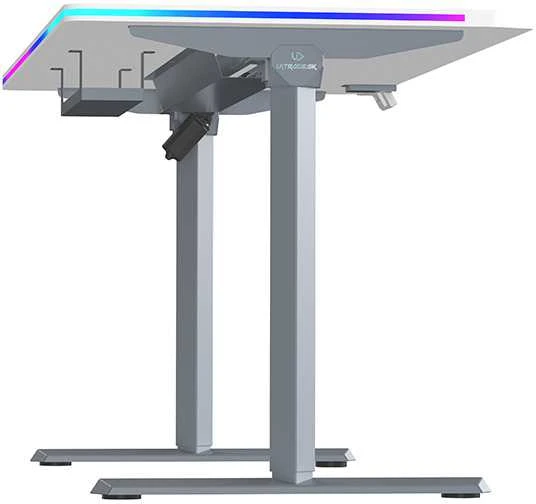 ULTRADESK QUEST žaidimų stalas, 140x70cm, 72-120cm, pilkai baltas