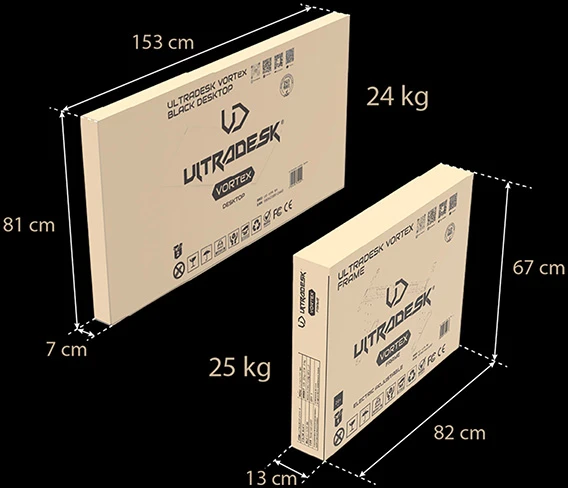 ULTRADESK Biurko dla gracza VORTEX, 140,5x70cm, 72-122cm, balta