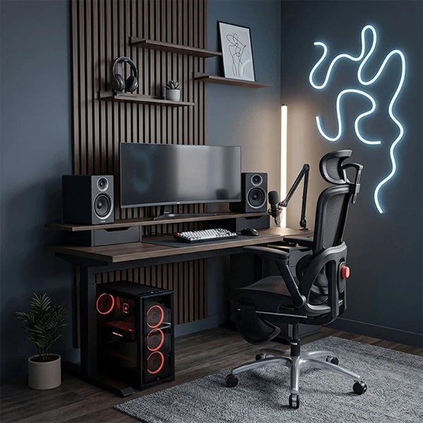 Ultradesk INNOVATOR Ergonomiczny fotel biurowy, juoda