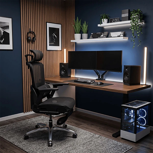 Ultradesk INNOVATOR Ergonomiczny fotel biurowy, juoda
