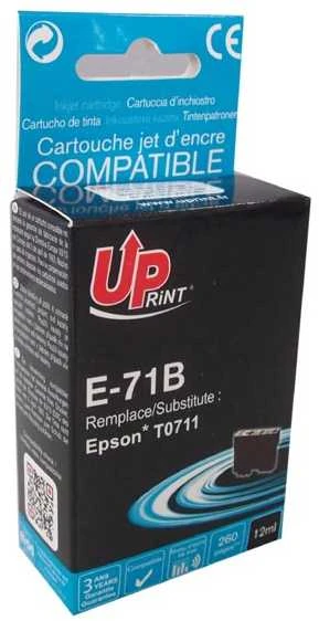 UPrint kompatybilny ink / tusz su C13T07114011, E-71B, juodas, 12ml