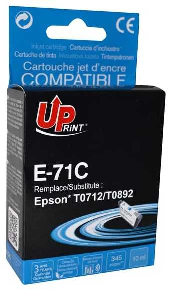 UPrint kompatybilny ink / tusz su C13T07124011, E-71C, cyan, 10ml