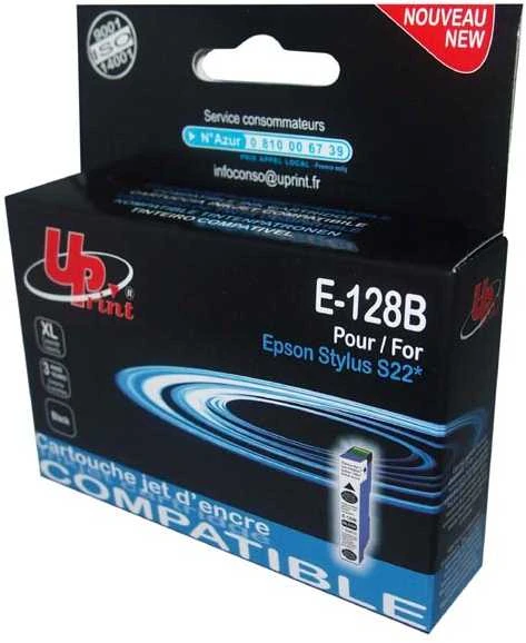 UPrint kompatybilny ink / tusz su C13T12814010, E-128B, juodas, 200s, 10ml