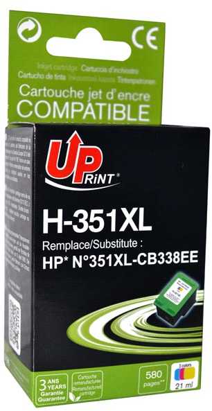 Rašalas UPrint H-351XL-CL / CB338EE (spalva)