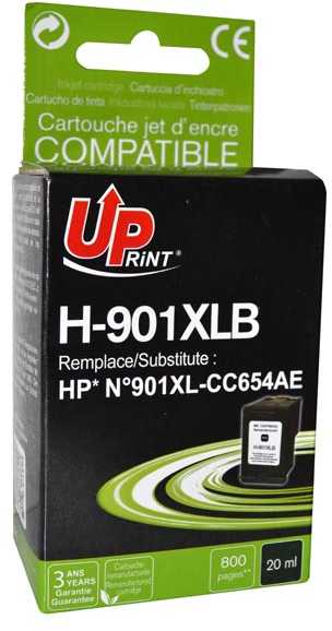 Rašalas UPrint H-901XLB / CC654AE (juodas)