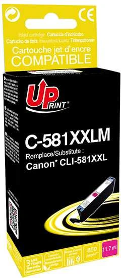 UPrint rašalas Su UPrint suderinamas rašalas / rašalas su CLI-581M XXL, rausvai raudona, 11,7 ml, C-581XXLM, labai didelės talpos, skirtas Canon PIXMA TR7550, TR8550, TS6