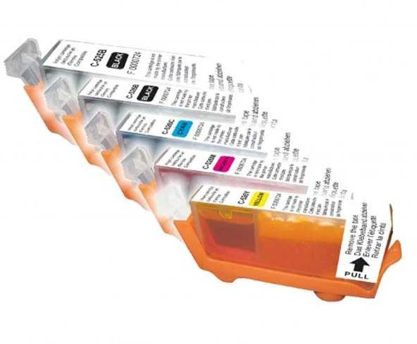 Tusz UPrint Tusz C-525/526 PACK / CLI526 2x juoda, 1x žydra, 1x purpurinė, 1x geltona
