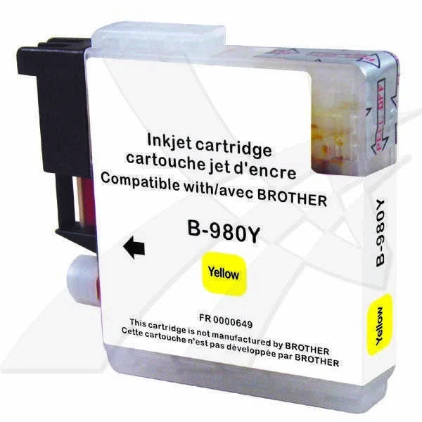 Su UPrint suderinamas rašalas / rašalas su LC-980Y, B-980Y, geltonas, 12 ml