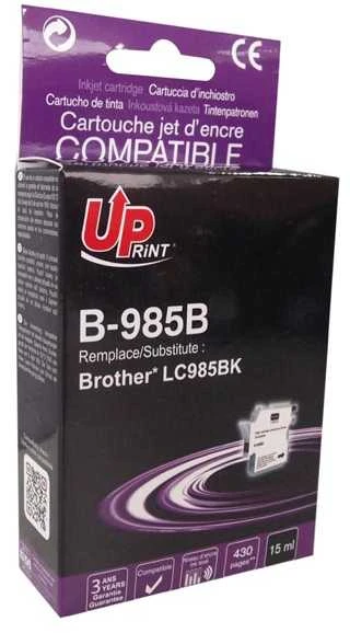 UPrint kompatybilny ink / tusz su LC-985BK, B-985B, juodas, 15ml