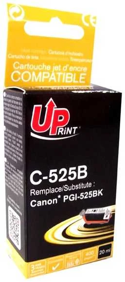 UPrint kompatybilny ink / tusz su PGI525PGBK, C-525B, juodas, 20ml, su chipem