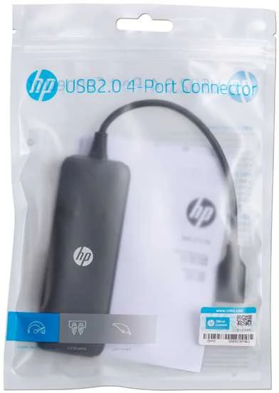 HP USB (2.0) hub 4-port, DHC-CT110C, juoda, Hewlett-Packard