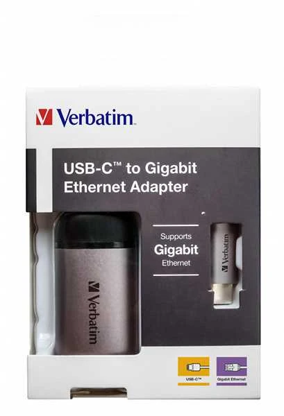 Verbatim 49146 sąsajos šakotuvas USB 3.2 Gen 1 (3.1 Gen 1) Type-C 1000 Mbit/ai Juoda, Sidabras