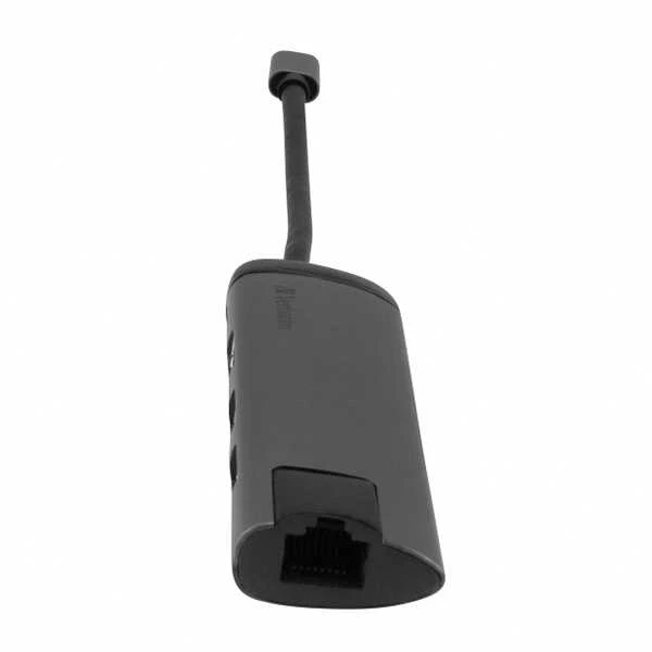 USB (3.1) hub 5-port, 49141, pilka, ilgis przewodu 15cm, Verbatim, adapter USB C na USB C, 1x USB A, HDMI, ETHERNET