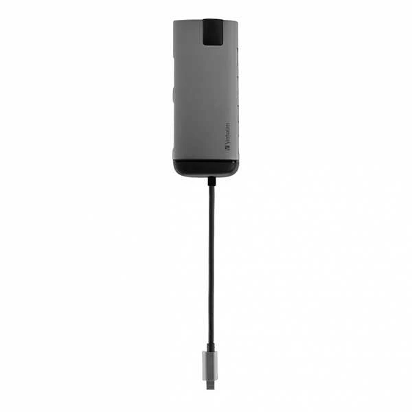 Port USB (3.1) šakotuvas su 6 prievadais, 49142, pilkas, laido ilgis 15 cm, Verbatim, 1x USB C, USB A, HDMI