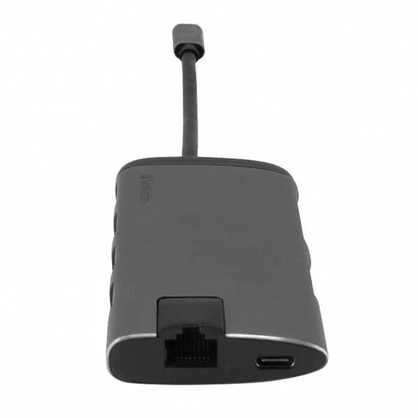 Port USB (3.1) šakotuvas su 6 prievadais, 49142, pilkas, laido ilgis 15 cm, Verbatim, 1x USB C, USB A, HDMI
