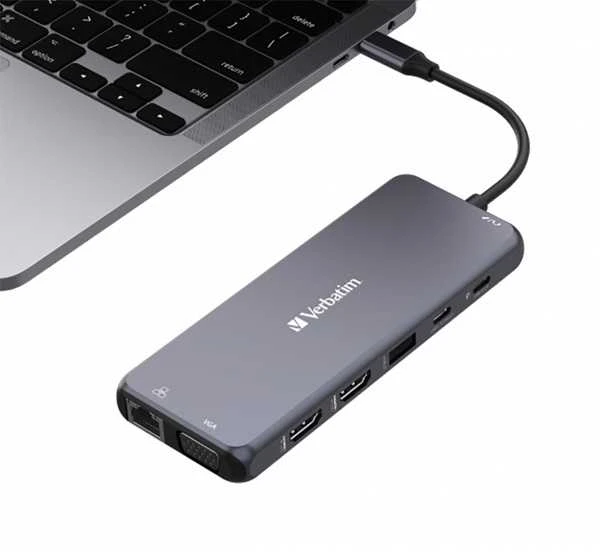 Verbatim CMH-14 C tipo USB 5000 Mbit/ai Sidabras