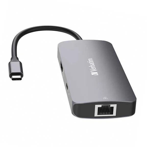 Verbatim Adapteris Hub USB-C – HDMI/USB-C /Eternet/2xUSB-A 3.0 pilkos spalvos 32150