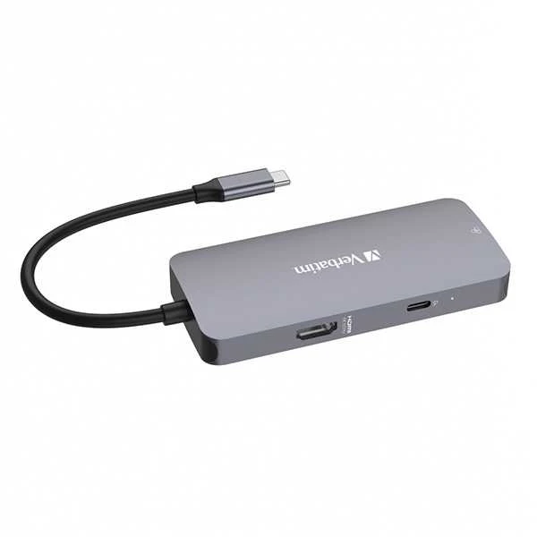 Verbatim Adapteris Hub USB-C – HDMI/USB-C /Eternet/2xUSB-A 3.0 pilkos spalvos 32150