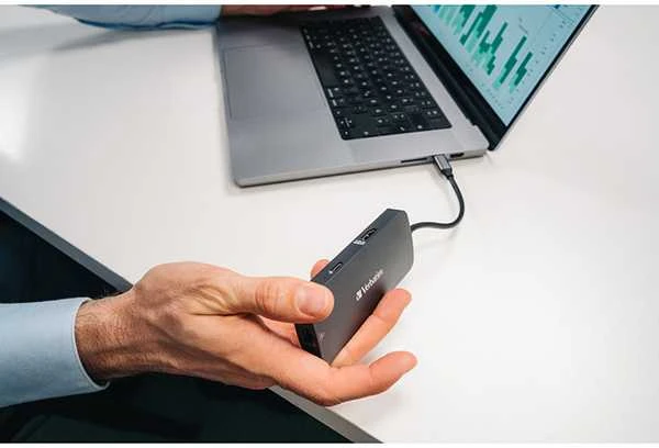 Verbatim Adapteris Hub USB-C – HDMI/USB-C /Eternet/2xUSB-A 3.0 pilkos spalvos 32150
