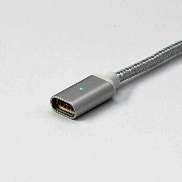 Neutralle Raudona Fighter Raudona Fighter USB-A USB laidas – magnetinis 1 m sidabrinis