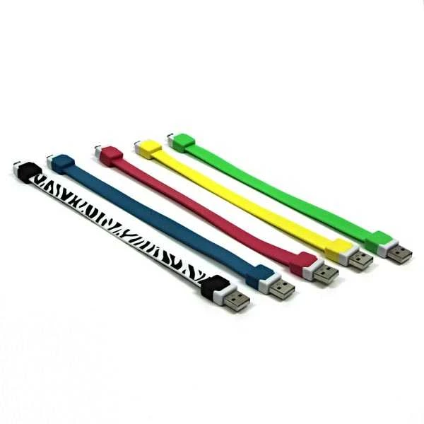 Neutralle USB kabelis (2.0), USB A M - microUSB (M), 0.25m, geltona, na nadgarstek, EOL