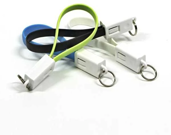 Lama Plus USB laidas (2.0), USB A M - microUSB (M), 0.2m, mėlyna, raktų pakabukas, EOL