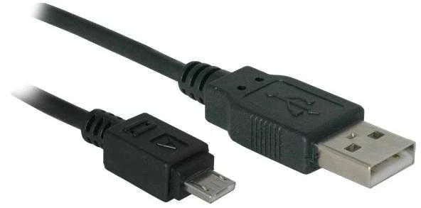 Lama Plus USB kabelis (2.0), USB A M - microUSB (M), 1.8m, juoda, EOL