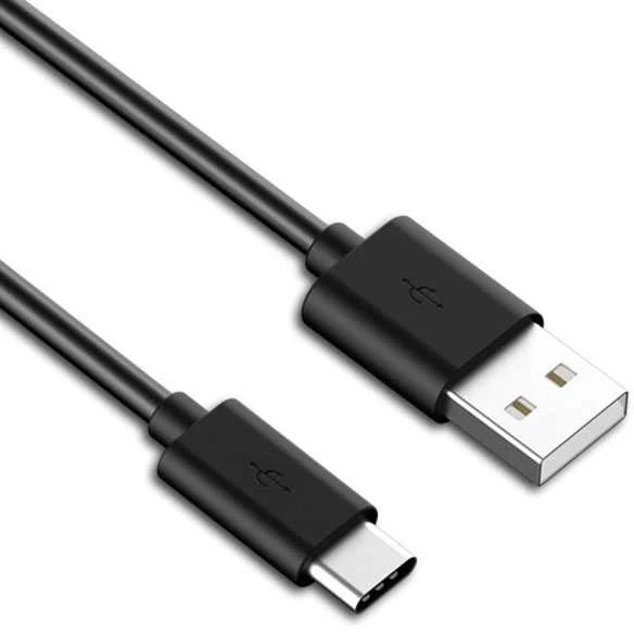 Logo USB kabelis (2.0), USB A M - USB C (M), 1m, juoda