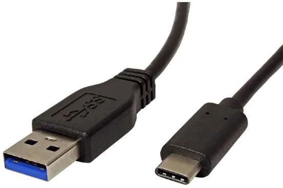 Neutralle USB kabelis (3.1), USB A M - USB C (M), 0.5m, apvalus, juoda, plastikas bag, EOL