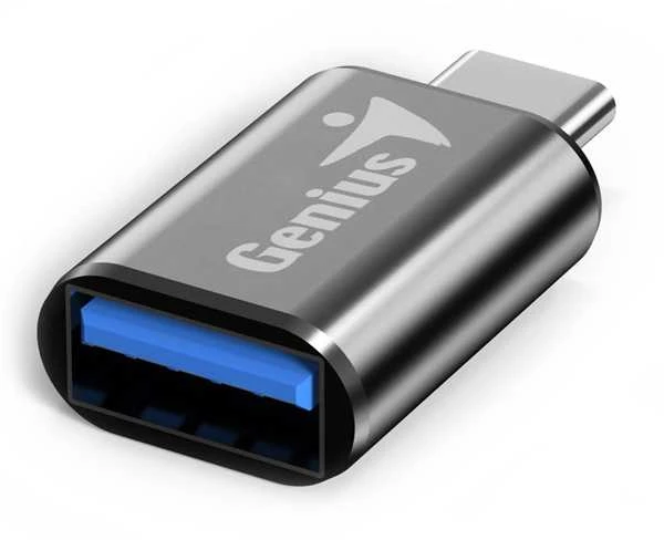 GENIUS ACC-C2A sumažinimas nuo USB-C M iki USB-A F pilkos spalvos