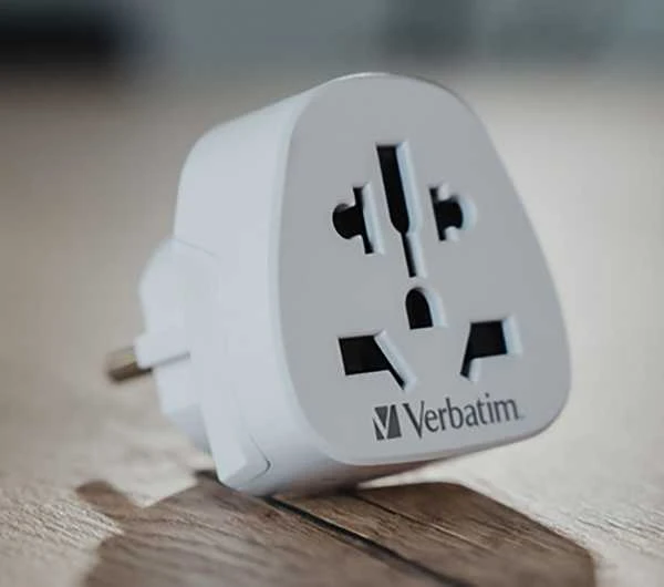 WORLD „Verbatim“, kelioninis adapteris iš viso pasaulio į Europą WTEU-02, baltas