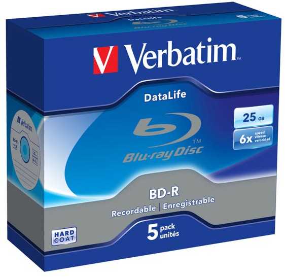 Verbatim DataLife 6x BD-R 25 GB 5 vnt