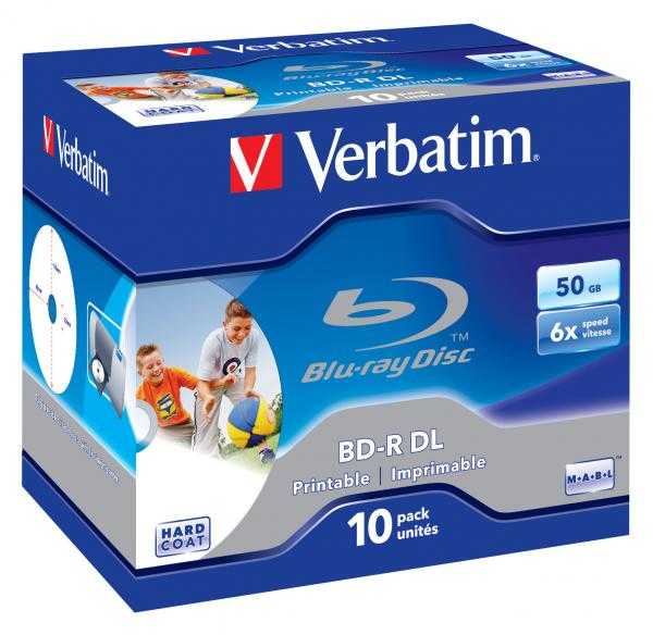 Verbatim BD-R, Dual Layer Printable, 50GB, jewel box, 43735, 6x, cena za 1 sztukę