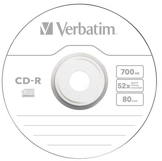 VERBATIM CD-R 700MB 52X EXTRA PR SP 10PK