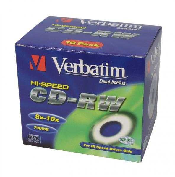 Verbatim CD-RW Color 12x 700 MB 5 vnt