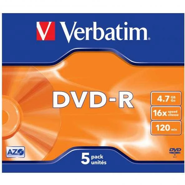 Verbatim DVD-R 5 diskų pakuotė