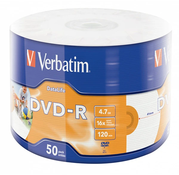 Verbatim DVD-R 4.7 GB 16x 50 vnt (43793)