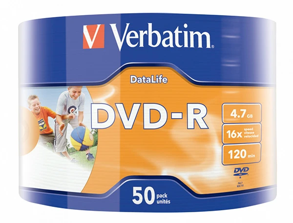 Verbatim DVD-R 4.7 GB 16x 50 vnt (43793)