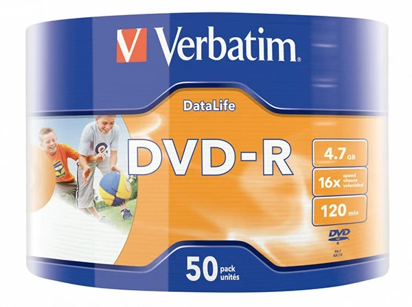 Verbatim DVD-R 4.7 GB 16x 50 vnt (43793)