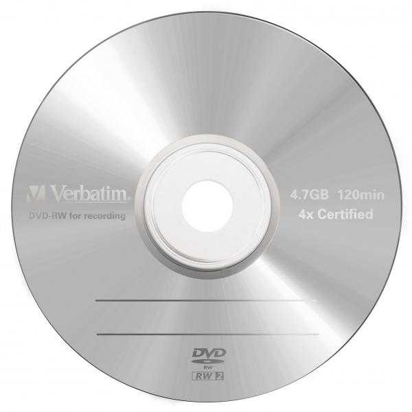 Verbatim DVD+RW, 4x, 4.7GB, 5vnt (43285)