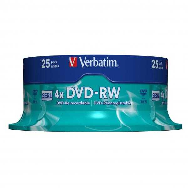 Verbatim (43639) DVD-RW rietuvė 4.7GB 25vnt.