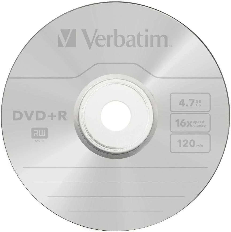 Verbatim DVD+R diskai, 16x, 4,7 GB, 100 vnt.